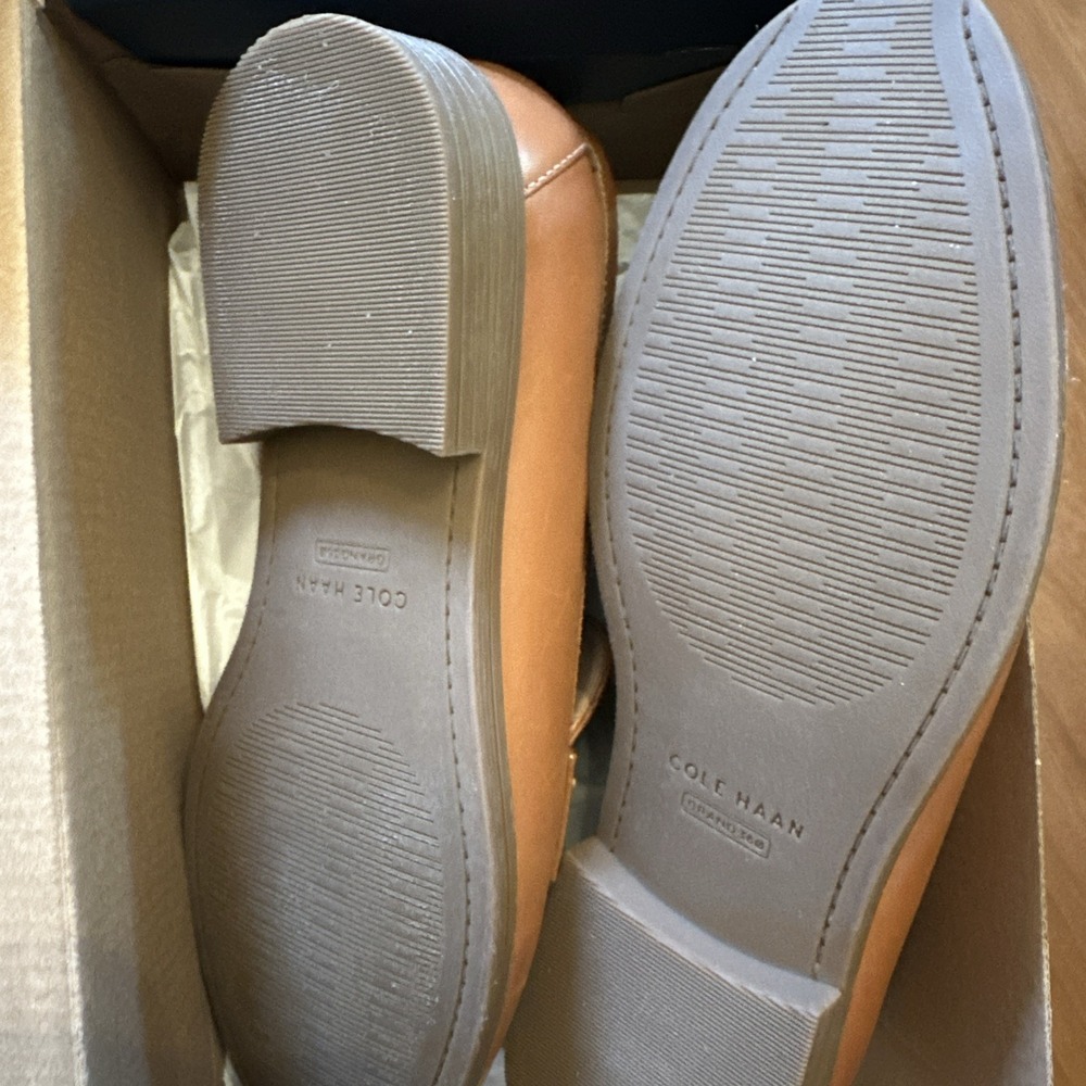 Cole Haan Haverhill Penny Loafers British Tan Leather W31769 Womens size 6.5 B - Picture 5 of 6
